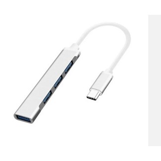 Hub USB-C 4 porte 1xUSB3.0 3xUSB2.0 Silver